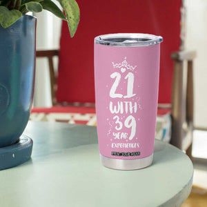 60th Birthday Gifts For Women Tumbler Cup 21 With 39 Years Experience Funny 60 Year Olds TB10 Print Your Wear
