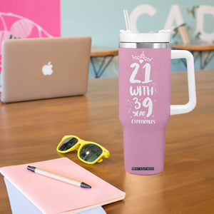 60th Birthday Gifts For Women Tumbler With Handle 21 With 39 Years Experience Funny 60 Year Olds TB10 Print Your Wear