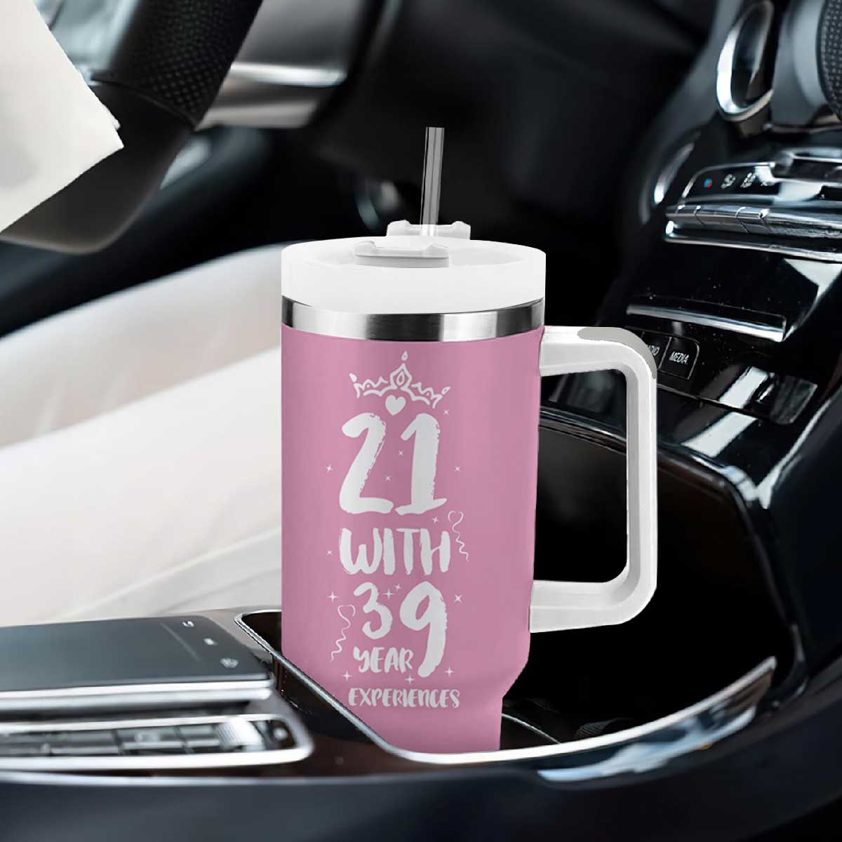 60th Birthday Gifts For Women Tumbler With Handle 21 With 39 Years Experience Funny 60 Year Olds TB10 Print Your Wear