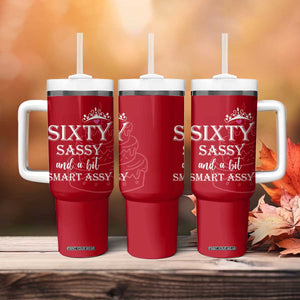 60th Birthday Gifts For Women Tumbler With Handle Sixty Sassy And A Bit Smart Assy 1966 60 Year Old Birthday TB10 Print Your Wear