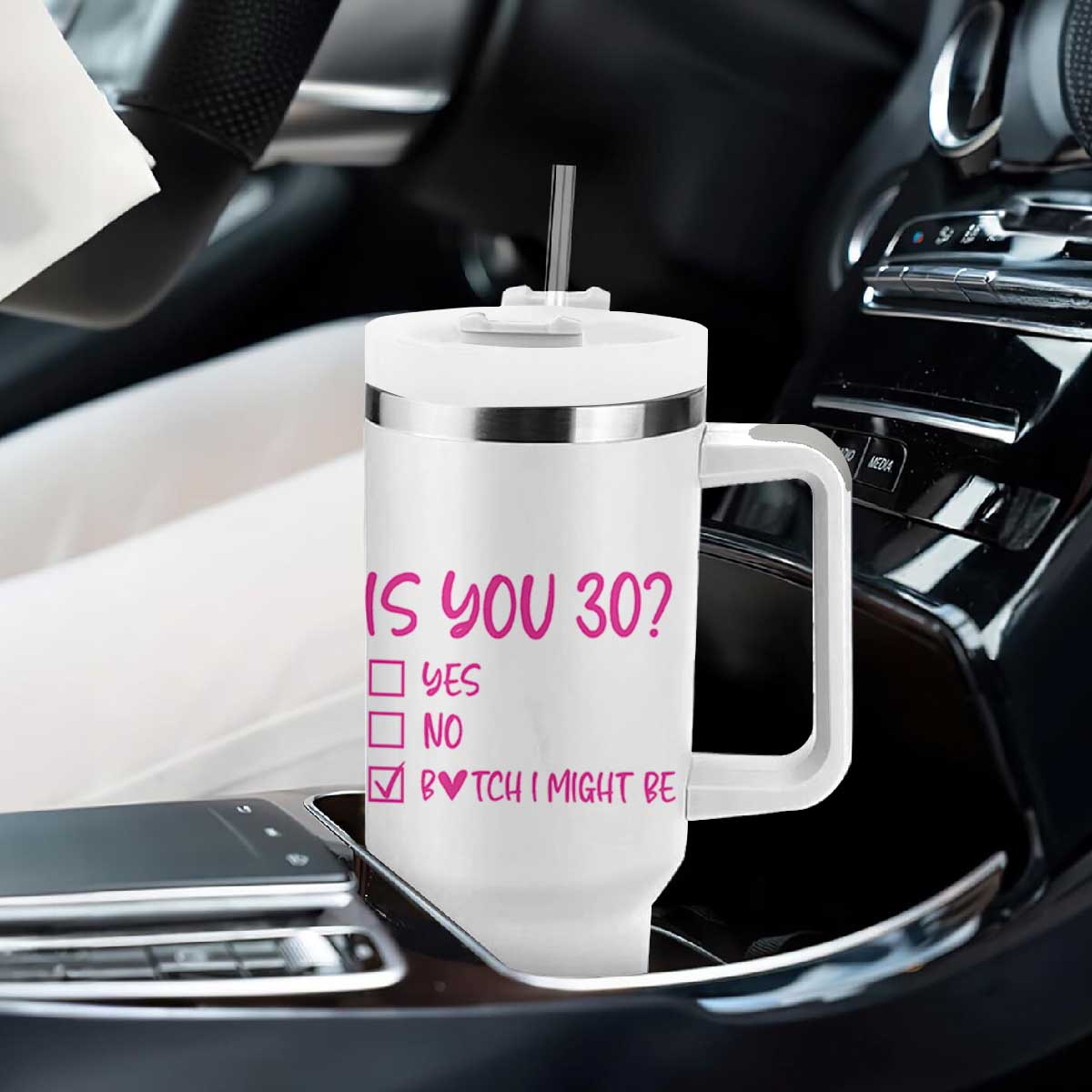 30th Birthday Gifts For Women Tumbler With Handle Funny Is You 30 Year Old 1996 Birthday Gift Wife Girlfriend TB10 Print Your Wear