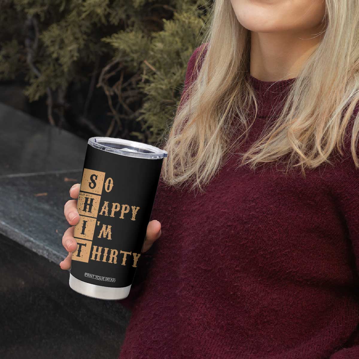 Funny 30th Birthday Gifts Tumbler Cup So Happy Im Thirty 1996 30 Year Olds TB10 Print Your Wear