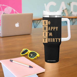 Funny 30th Birthday Gifts Tumbler With Handle So Happy Im Thirty 1996 30 Year Olds TB10 Print Your Wear
