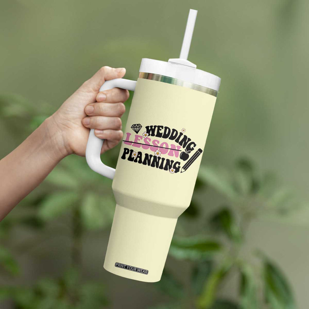 Teacher Wedding Gift Tumbler With Handle Lesson Planning Engaged Gifts for Her TB10 Print Your Wear