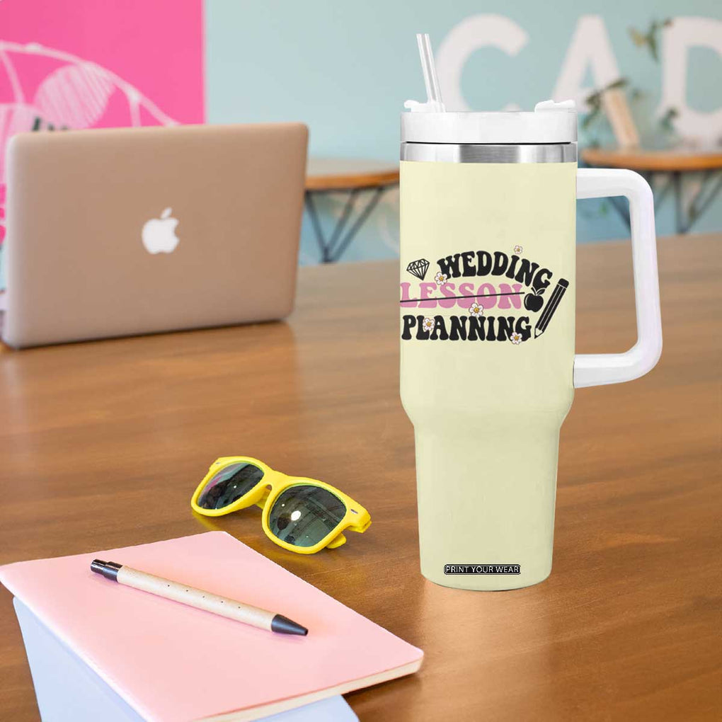 Teacher Wedding Gift Tumbler With Handle Lesson Planning Engaged Gifts for Her TB10 Print Your Wear