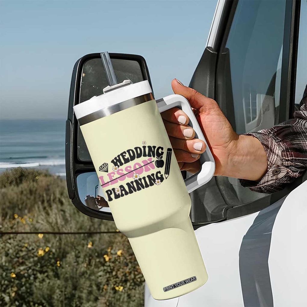 Teacher Wedding Gift Tumbler With Handle Lesson Planning Engaged Gifts for Her TB10 Print Your Wear