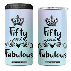 50th Birthday Gifts For Women 4 in 1 Can Cooler Tumbler 1976 Turning 50 Year Old Gift For Her Mom Wife Friends