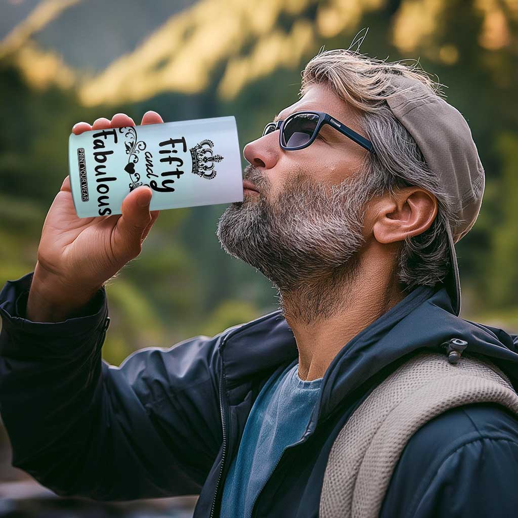 50th Birthday Gifts For Women 4 in 1 Can Cooler Tumbler 1976 Turning 50 Year Old Gift For Her Mom Wife Friends