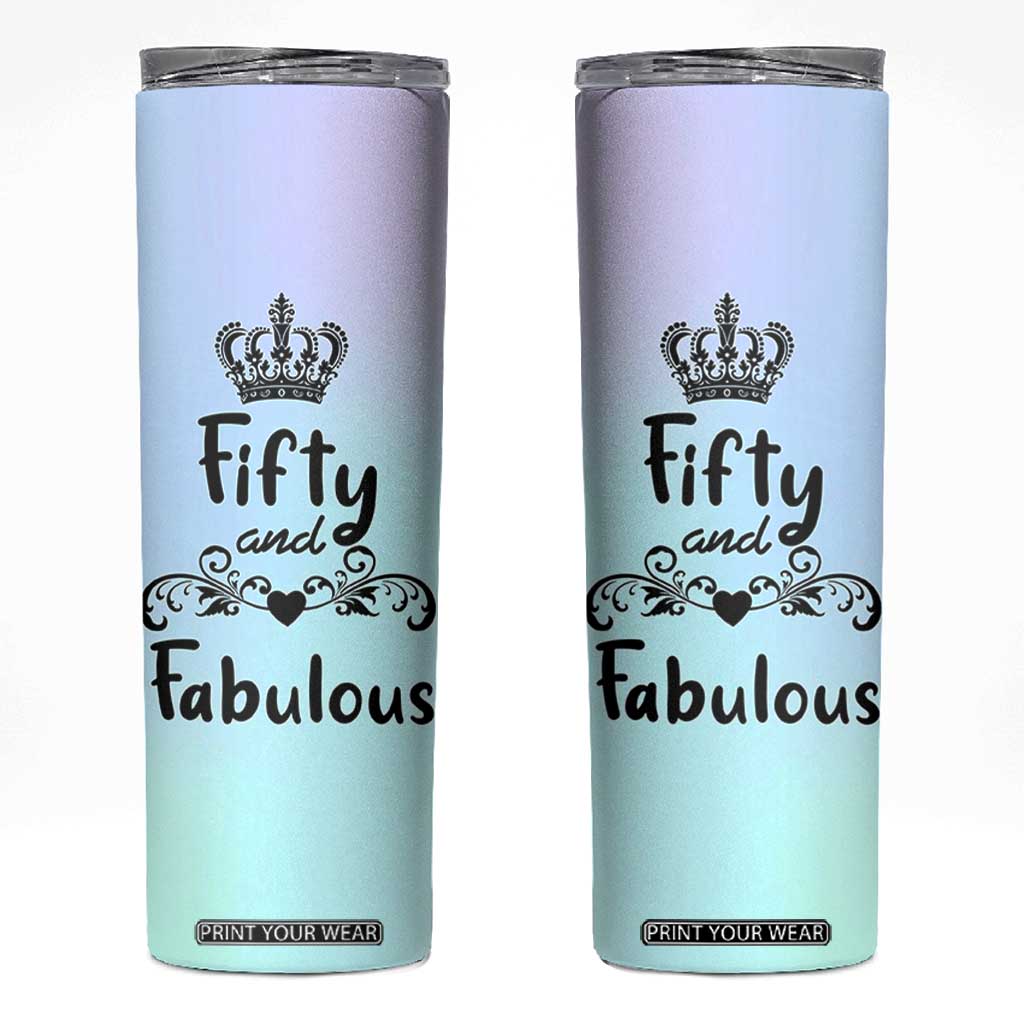 50th Birthday Gifts For Women Skinny Tumbler 1976 Turning 50 Year Old Gift For Her Mom Wife Friends TB10 Opaline Print Your Wear
