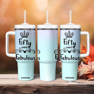 50th Birthday Gifts For Women Tumbler With Handle 1976 Turning 50 Year Old Gift For Her Mom Wife Friends TB10 Print Your Wear