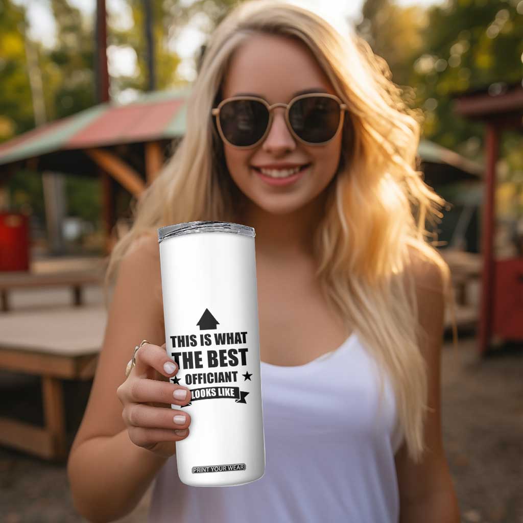 Wedding Officiant Skinny Tumbler Funny Wedding Registry Best Officiants Ever Gift From Couple TB10 Print Your Wear