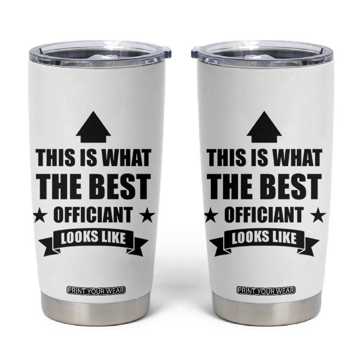 Wedding Officiant Tumbler Cup Funny Wedding Registry Best Officiants Ever Gift From Couple TB10 White Print Your Wear