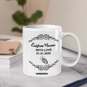 Personalized Wedding Officiant Coffee Mug Custom Name And Date Funny Wedding Registry Gift From Couple TB10 Print Your Wear