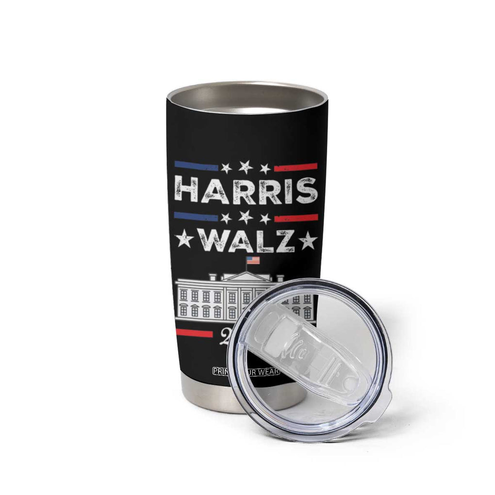 Harris Walz 2024 Election Tumbler Cup A Woman's Place Is In The White House 47th President Vote Blue Kamala TB10 Print Your Wear