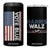 Kamala Harris Tim Walz 2024 Election 4 in 1 Can Cooler Tumbler for President American Flag TB10 One Size: 16 oz Black Print Your Wear