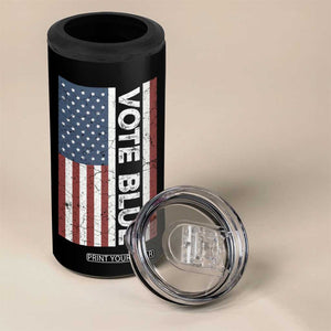 Kamala Harris Tim Walz 2024 Election 4 in 1 Can Cooler Tumbler for President American Flag TB10 Print Your Wear
