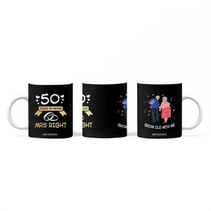 50th Wedding Anniversary For Couples Coffee Mug 50 Years Of Being Mrs Always Right Parents Golden Anniversary Gifts TB10 Print Your Wear