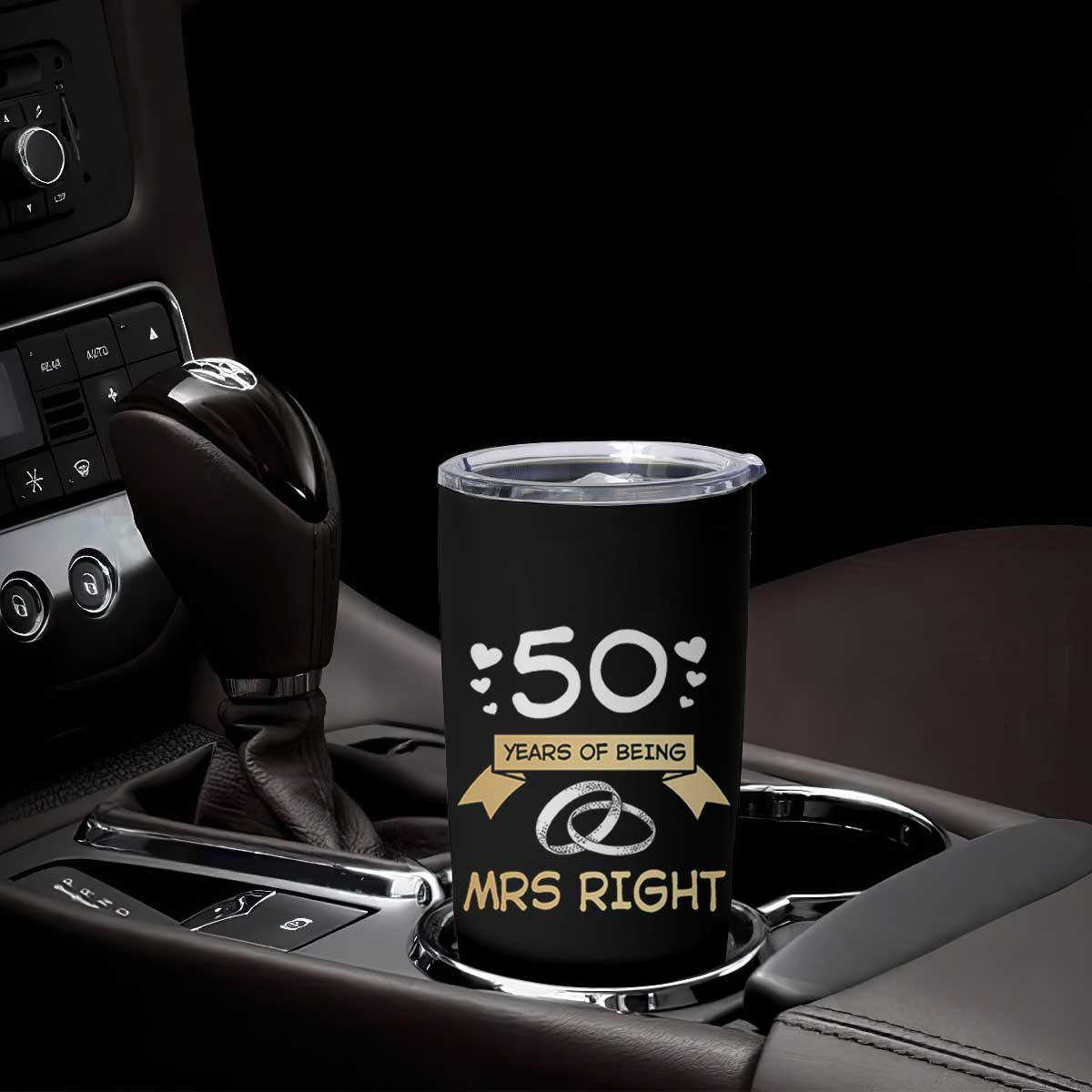 50th Wedding Anniversary For Couples Tumbler Cup 50 Years Of Being Mrs Always Right Parents Golden Anniversary Gifts TB10 Print Your Wear