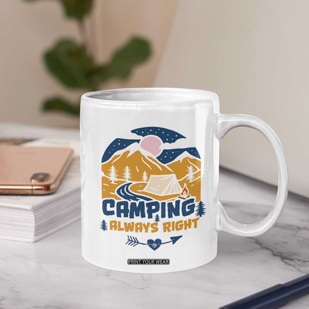 Camping Gifts Coffee Mug Outdoor Camping Mountain Nature Hiking Camp Lover Gift TB10 Print Your Wear