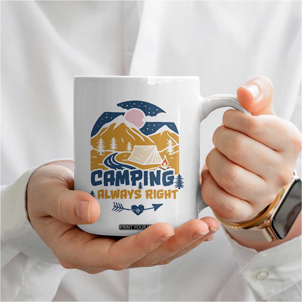 Camping Gifts Coffee Mug Outdoor Camping Mountain Nature Hiking Camp Lover Gift TB10 Print Your Wear