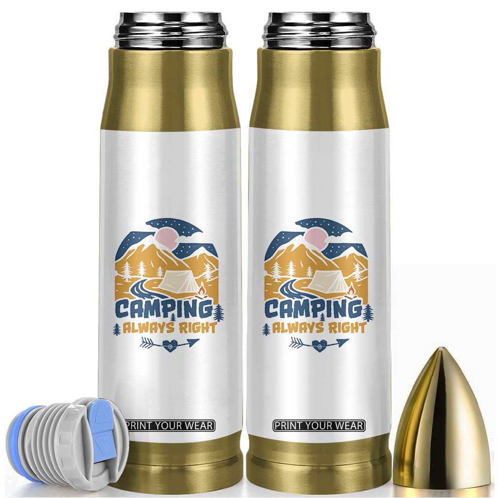 Camping Gifts Bullet Tumbler Outdoor Camping Mountain Nature Hiking Camp Lover Gift TB10 White Print Your Wear
