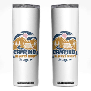 Camping Gifts Skinny Tumbler Outdoor Camping Mountain Nature Hiking Camp Lover Gift TB10 White Print Your Wear