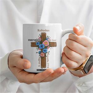 Friendship Gifts for Women Coffee Mug A Sweet Friendship Refreshes The Soul Christian Gift TB10 Print Your Wear