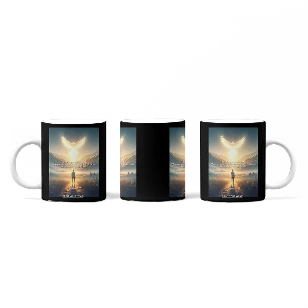 Christian Gifts Coffee Mug I Am The Light of The World Bible Verse John 8:12 TB10 Print Your Wear