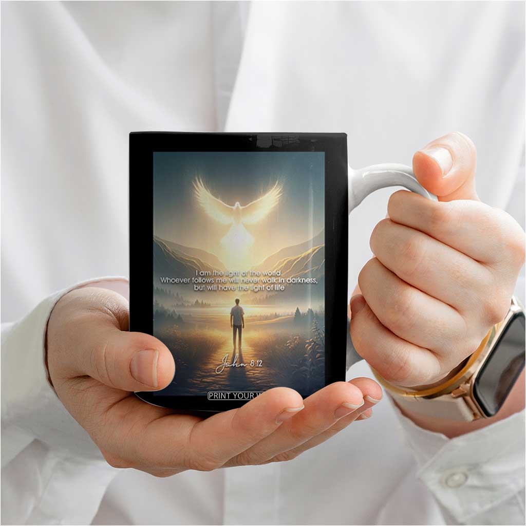 Christian Gifts Coffee Mug I Am The Light of The World Bible Verse John 8:12 TB10 Print Your Wear
