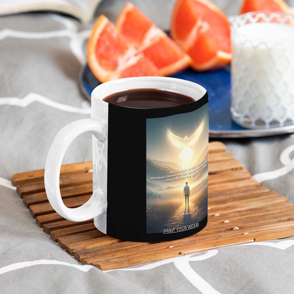 Christian Gifts Coffee Mug I Am The Light of The World Bible Verse John 8:12 TB10 Print Your Wear