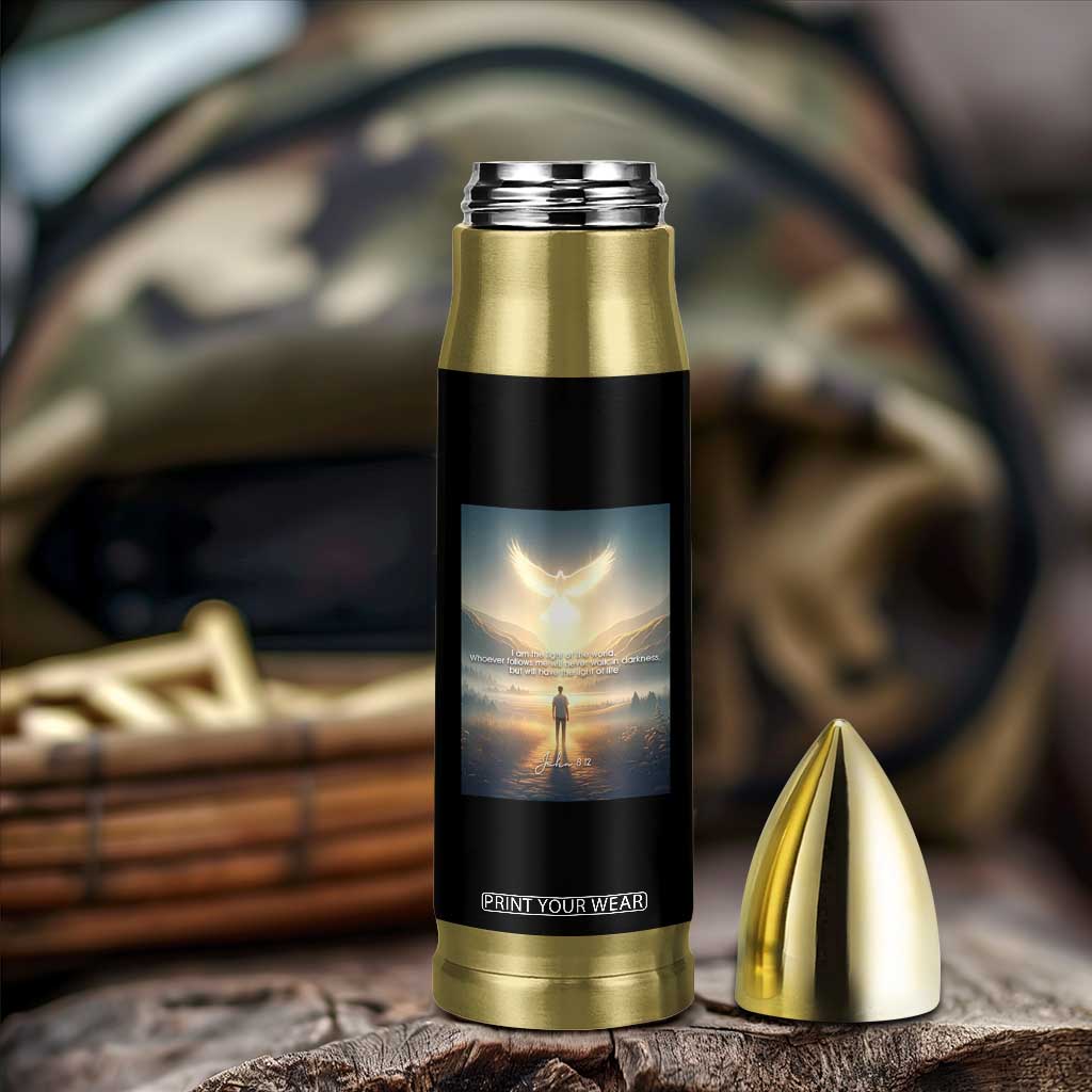 Christian Gifts Bullet Tumbler I Am The Light of The World Bible Verse John 8:12 TB10 Print Your Wear