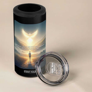 Christian Gifts 4 in 1 Can Cooler Tumbler I Am The Light of The World Bible Verse John 8:12 TB10 Print Your Wear