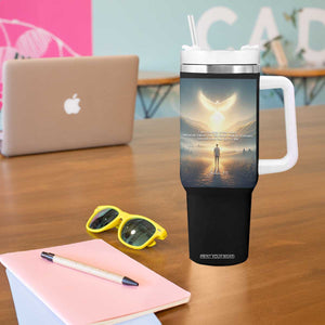 Christian Gifts Tumbler With Handle I Am The Light of The World Bible Verse John 8:12 TB10 Print Your Wear