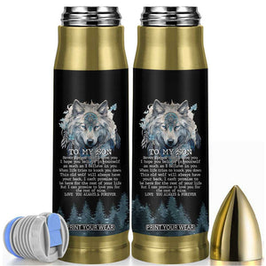 To My Son I Love You Bullet Tumbler Graduation Christmas Birthday Gifts For Grown Son From Mom Dad TB10 Black Print Your Wear