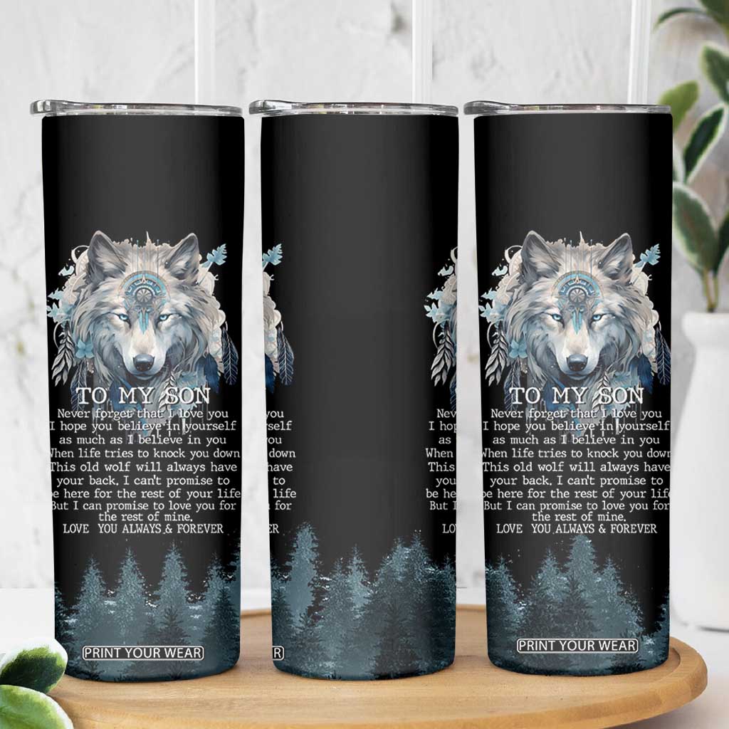 To My Son I Love You Skinny Tumbler Graduation Christmas Birthday Gifts For Grown Son From Mom Dad TB10 Print Your Wear