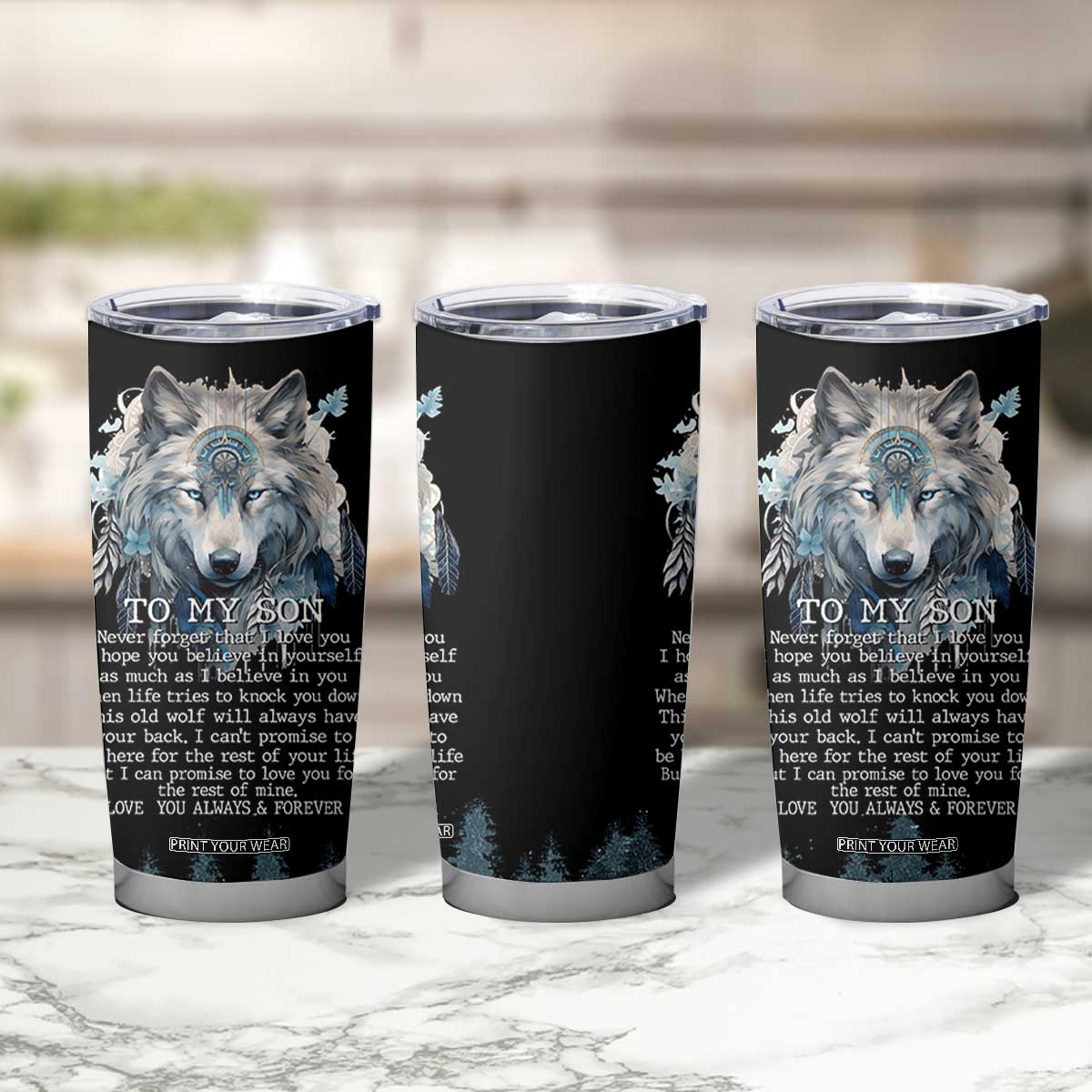 To My Son I Love You Tumbler Cup Graduation Christmas Birthday Gifts For Grown Son From Mom Dad TB10 Print Your Wear