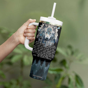 To My Son I Love You Tumbler With Handle Graduation Christmas Birthday Gifts For Grown Son From Mom Dad TB10 Print Your Wear