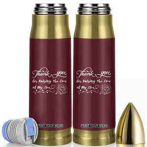 Mother-In-Law Gifts Bullet Tumbler Thank You For Rasing The Man Of My Life TB10 Maroon Print Your Wear