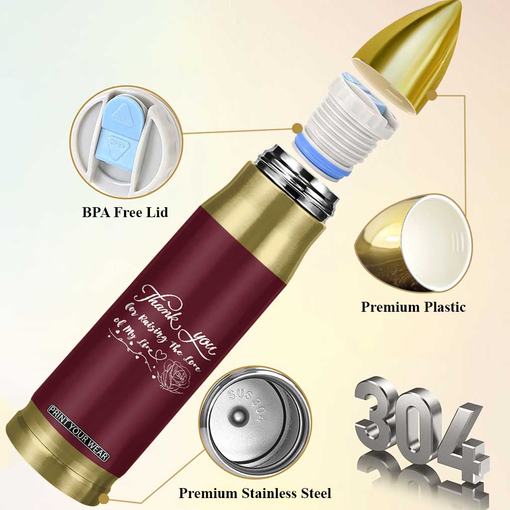 Mother-In-Law Gifts Bullet Tumbler Thank You For Rasing The Man Of My Life TB10 Print Your Wear