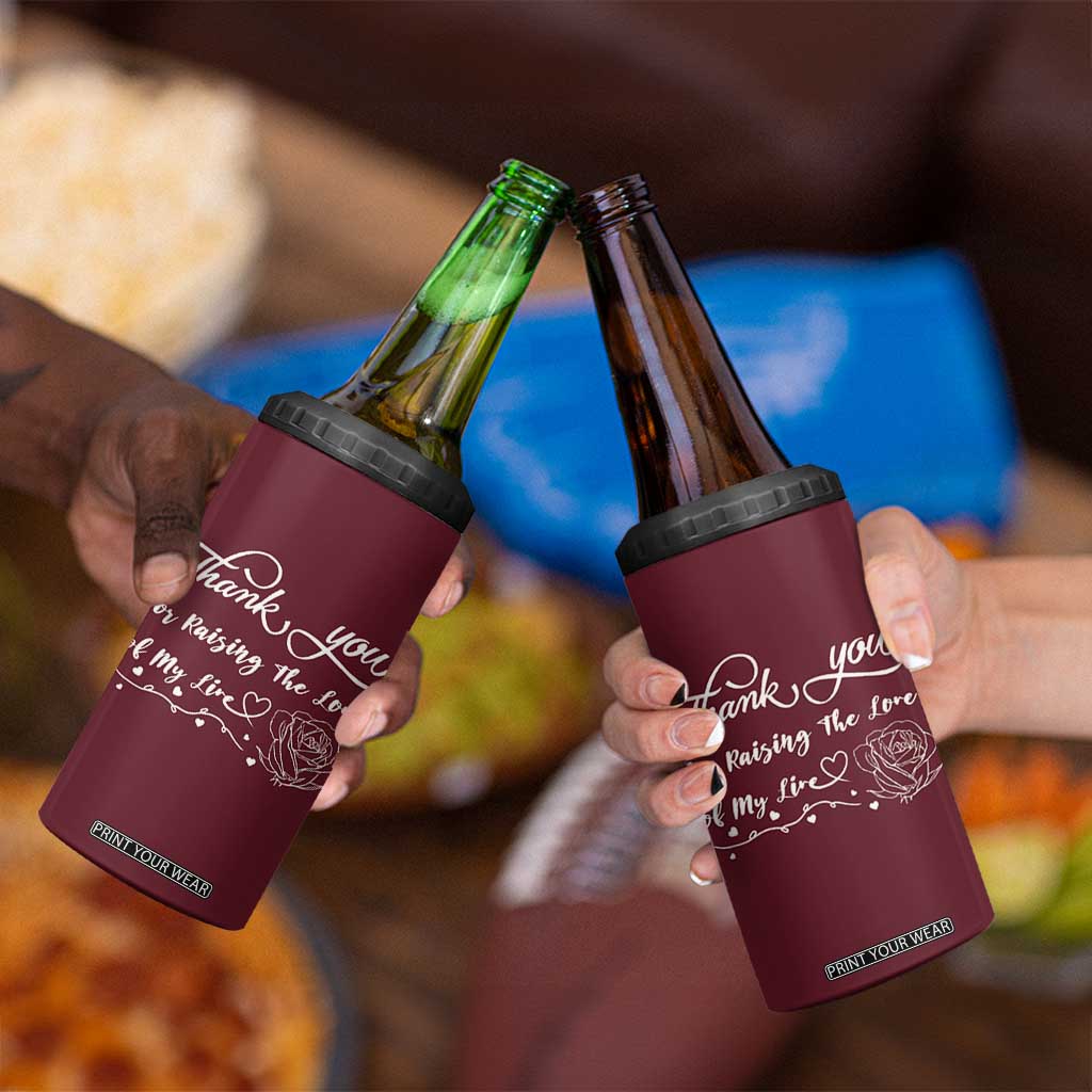 Mother-In-Law Gifts 4 in 1 Can Cooler Tumbler Thank You For Rasing The Man Of My Life TB10 Print Your Wear