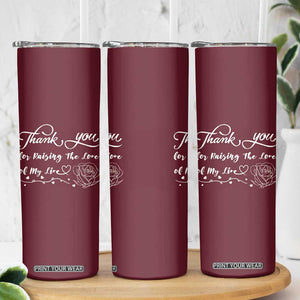 Mother-In-Law Gifts Skinny Tumbler Thank You For Rasing The Man Of My Life TB10 Print Your Wear