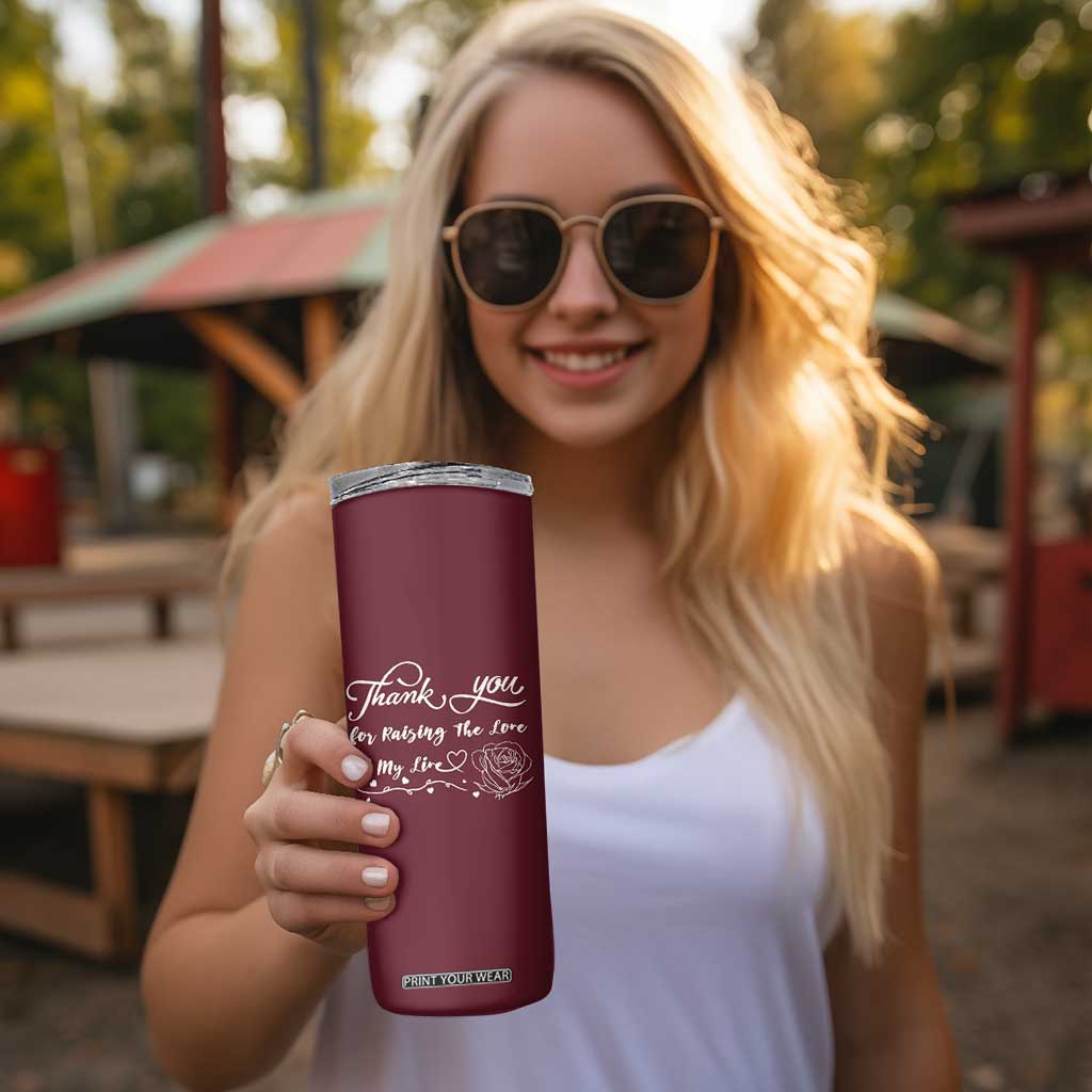 Mother-In-Law Gifts Skinny Tumbler Thank You For Rasing The Man Of My Life TB10 Print Your Wear