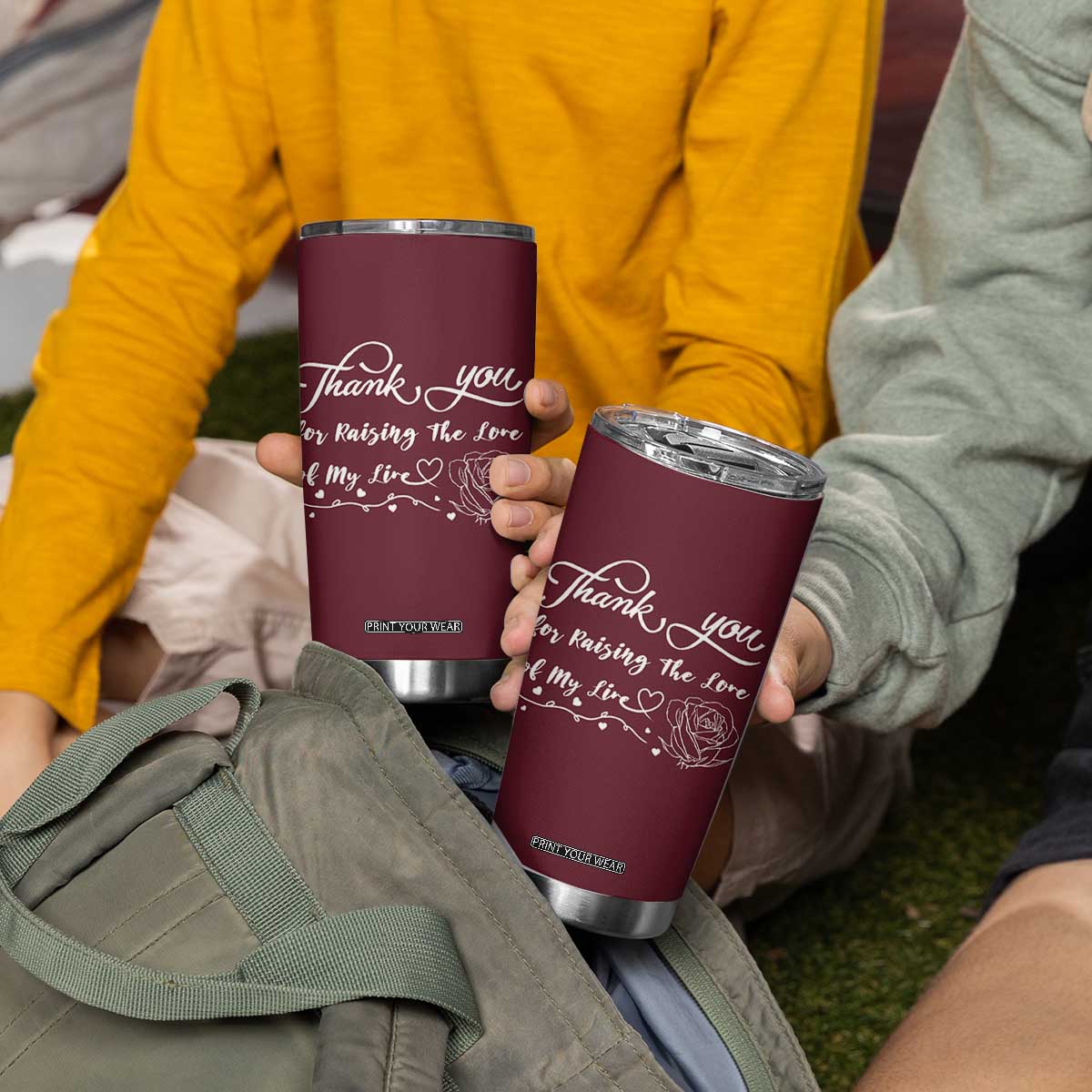 Mother-In-Law Gifts Tumbler Cup Thank You For Rasing The Man Of My Life TB10 Print Your Wear