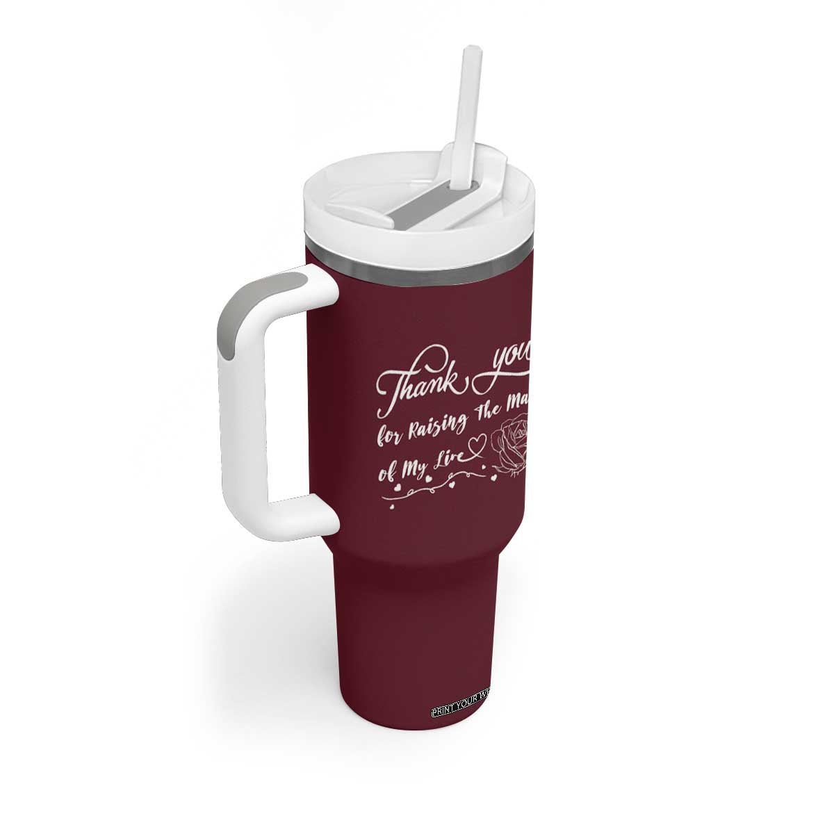 Mother-In-Law Gifts Tumbler With Handle Thank You For Rasing The Love Of My Life TB10 Print Your Wear