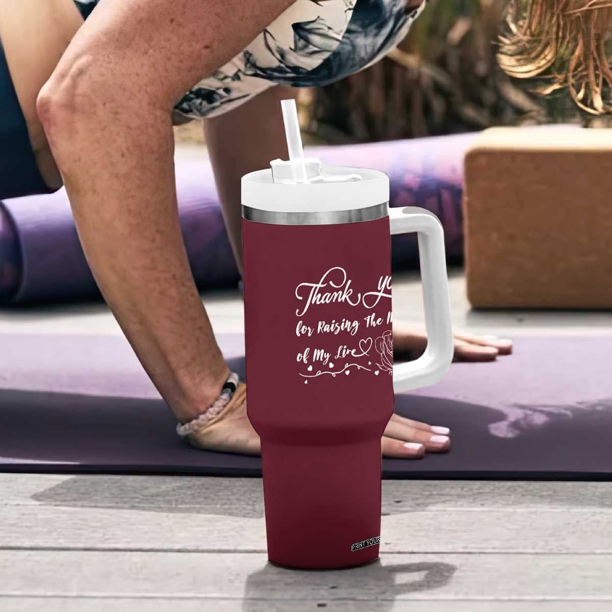 Mother-In-Law Gifts Tumbler With Handle Thank You For Rasing The Love Of My Life TB10 Print Your Wear