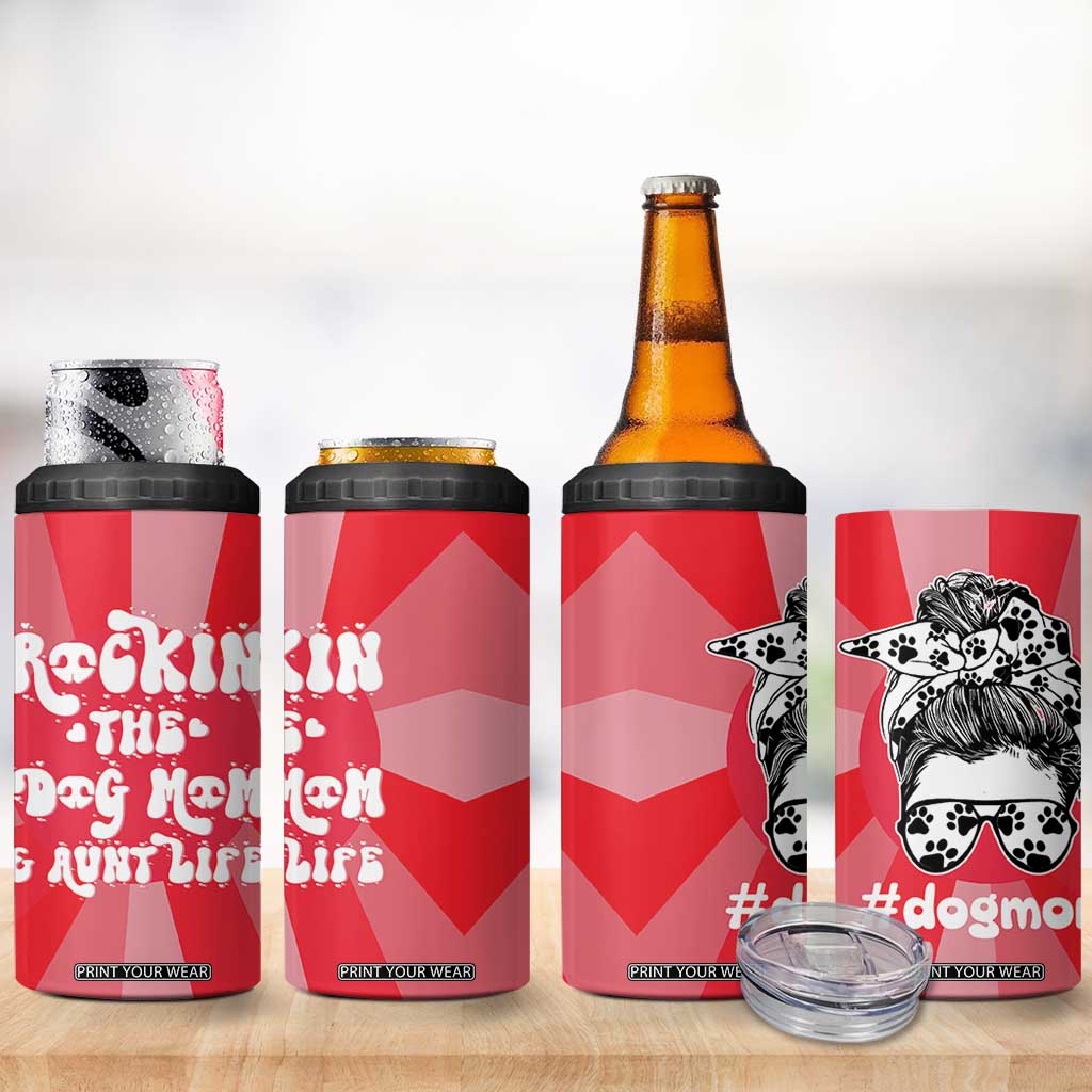 Aunt Gifts 4 in 1 Can Cooler Tumbler Dog Mom Auntie Gifts From Niece Nephew TB10 Print Your Wear