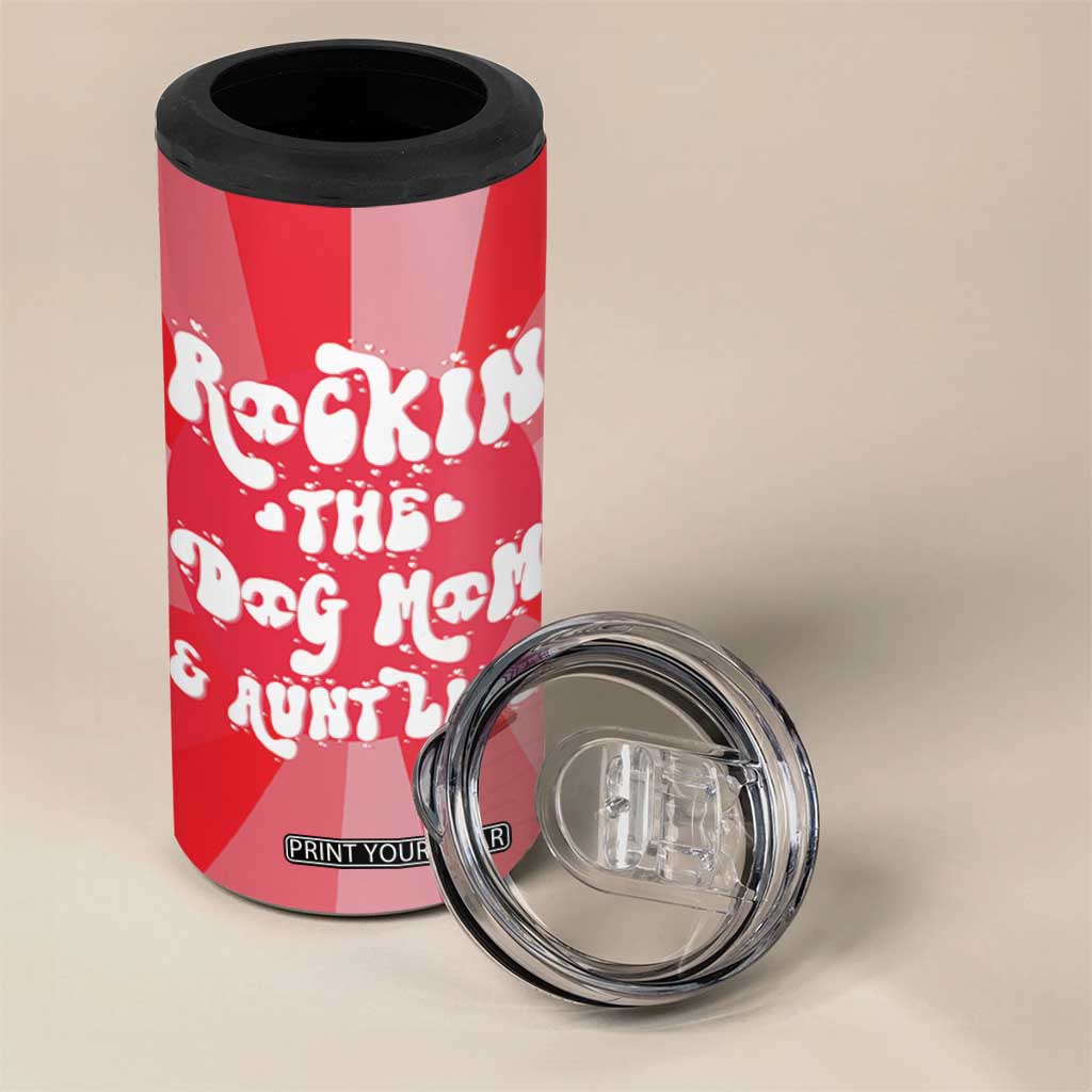 Aunt Gifts 4 in 1 Can Cooler Tumbler Dog Mom Auntie Gifts From Niece Nephew TB10 Print Your Wear