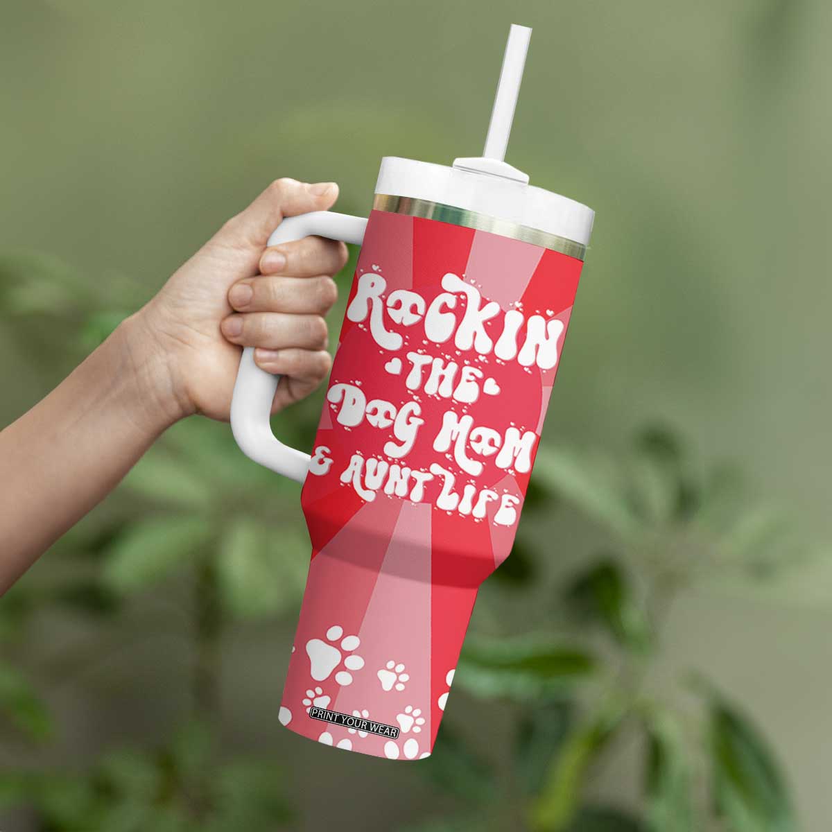 Aunt Gifts Tumbler With Handle Dog Mom Auntie Gifts From Niece Nephew TB10 Print Your Wear