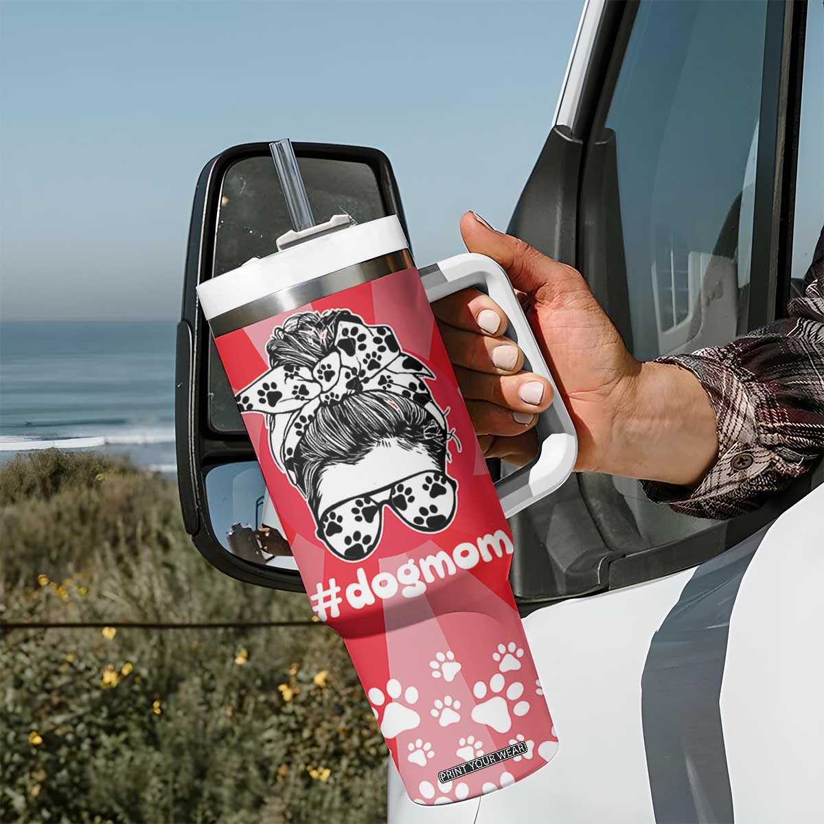 Aunt Gifts Tumbler With Handle Dog Mom Auntie Gifts From Niece Nephew TB10 Print Your Wear