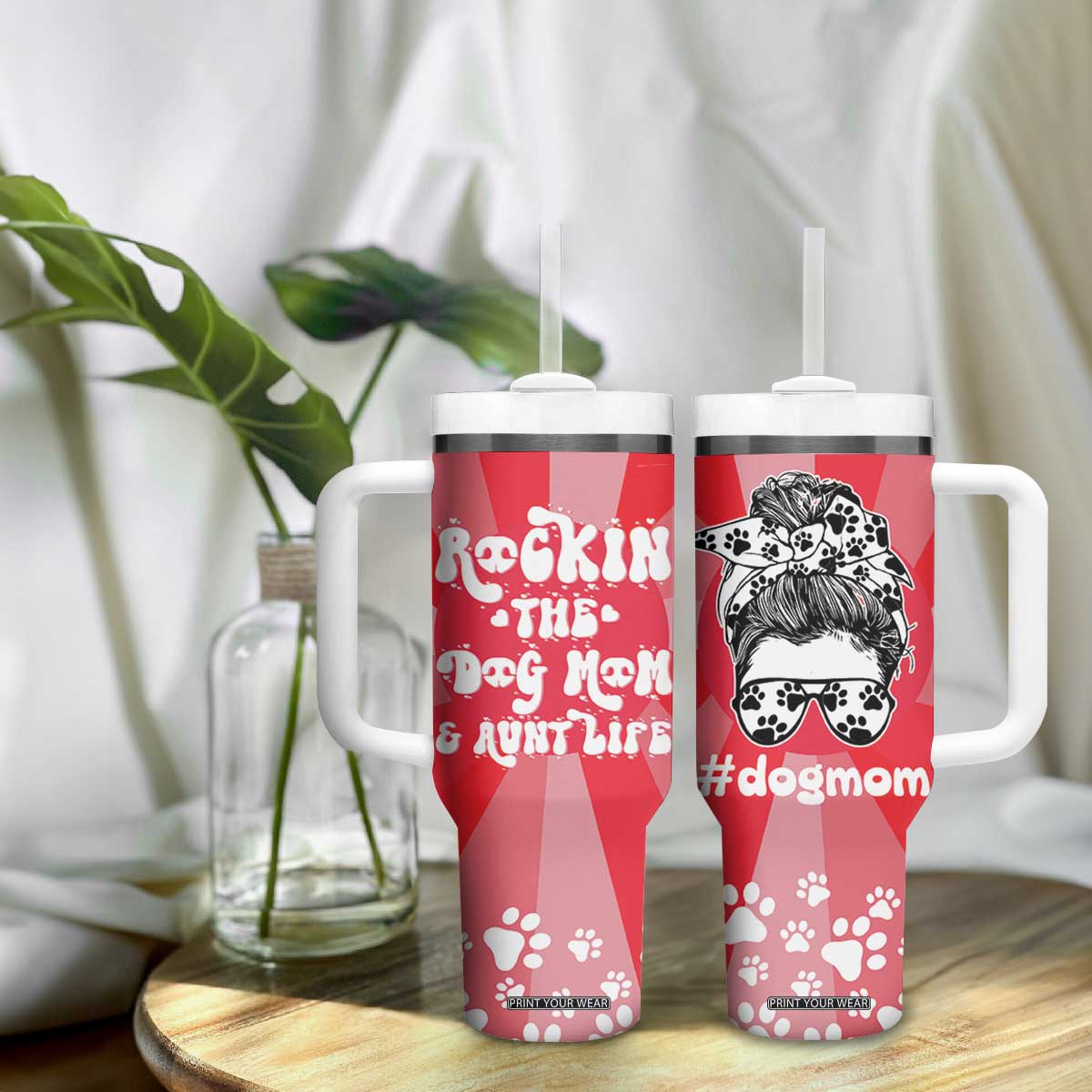 Aunt Gifts Tumbler With Handle Dog Mom Auntie Gifts From Niece Nephew TB10 Print Your Wear